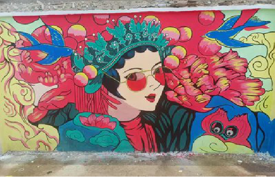 安义墙体彩绘-网红墙