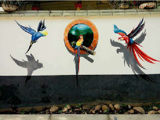 安义视觉错位-3D墙绘设计