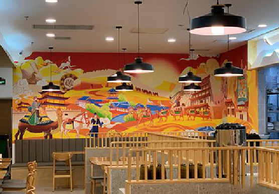 安义商业空间彩绘介绍。