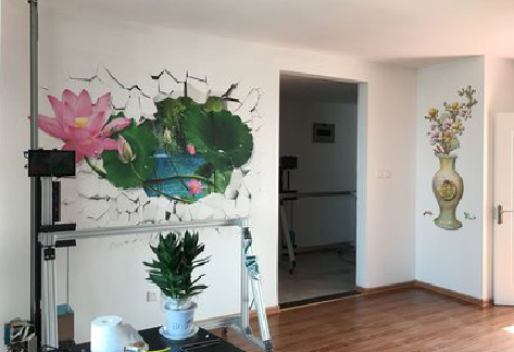 安义墙体彩绘相比墙纸的优势。