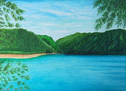 安义在墙绘中，如何绘画绿水青山？