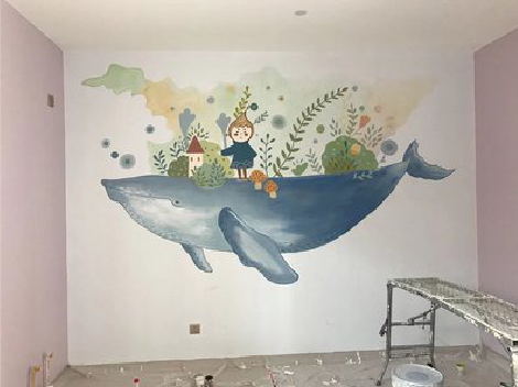 安义手绘墙的特点及优势。